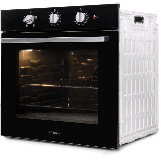 Indesit Built-in Black Single Oven IFW 6330 BL UK - Image 2