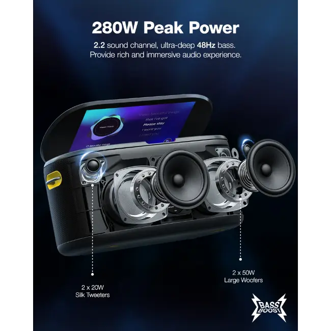 Ikarao Premium Portable Karaoke Machine with HD Lyrics Screen 10.1” | SHELL-S1 - Image 6