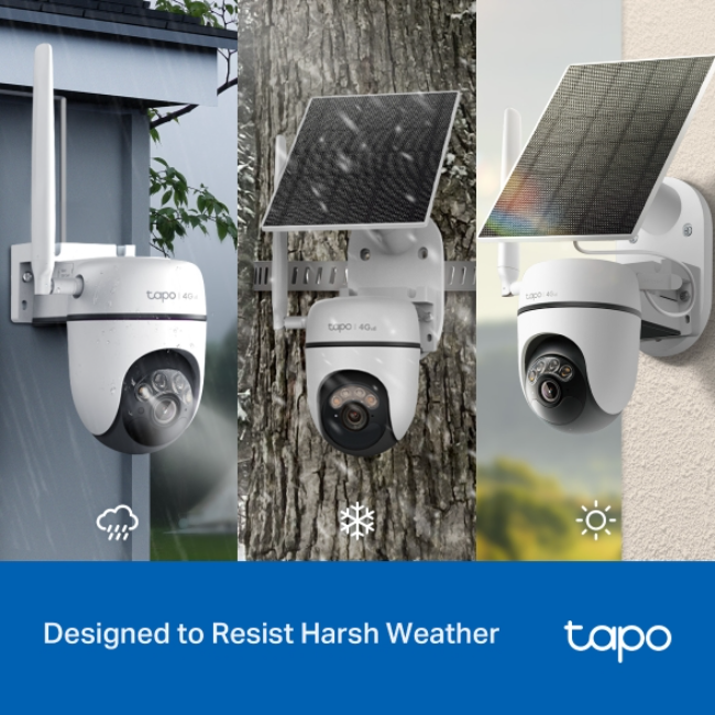 TP-Link Tapo 4g Sim 2k Solar Security Camera Kit Pan/tilt - White | TAPO-C615GKIT - Image 6