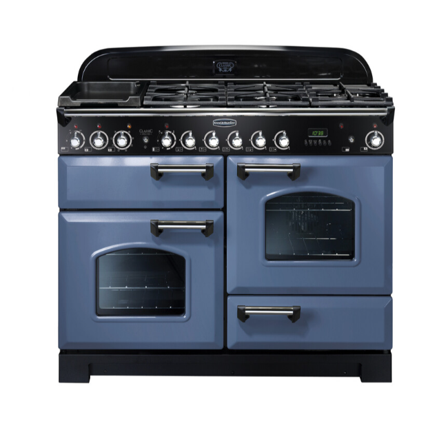 Rangemaster Classic Deluxe 110cm Duel Fuel -  Regal Blue/Chrome | CDL110DFFSB-C Rangemaster Classic Deluxe 110cm Duel Fuel -  Regal Blue/Chrome | CDL110DFFSB-C