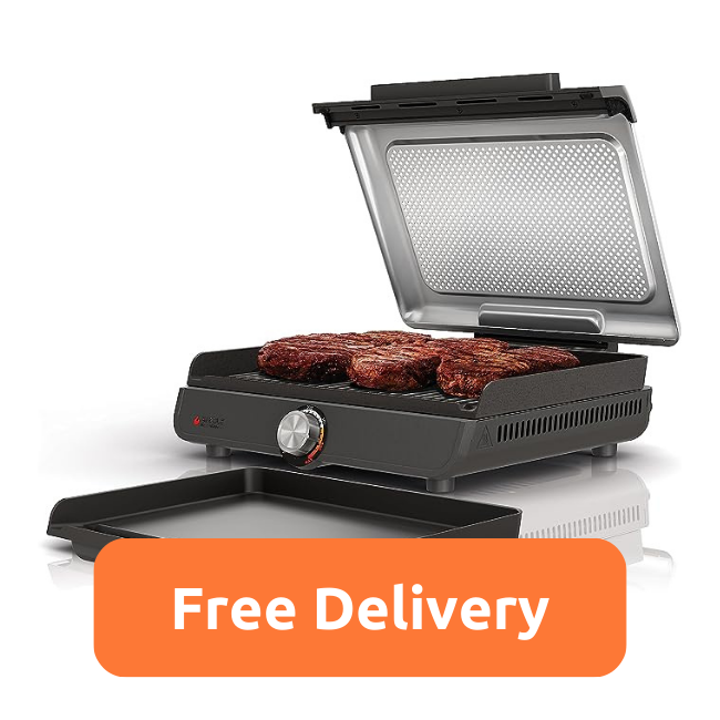 Ninja Sizzle Low Smoke Indoor Grill & Flat Plate | GR101UK Ninja Sizzle Low Smoke Indoor Grill & Flat Plate | GR101UK