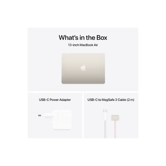 13" MacBook Air 16gb/256gb - Starlight | MW0Y3B-A - Image 9