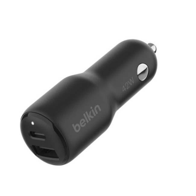 Belkin Dual Car Charger 42w | Black | CCB005BTBK