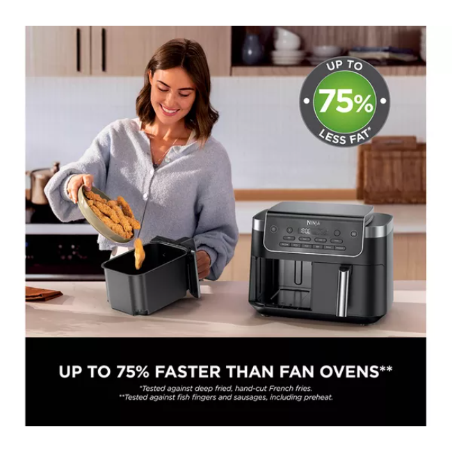 Ninja DualZone 7.6l 2-Drawer Air Fryer | DZ801UK - Image 6