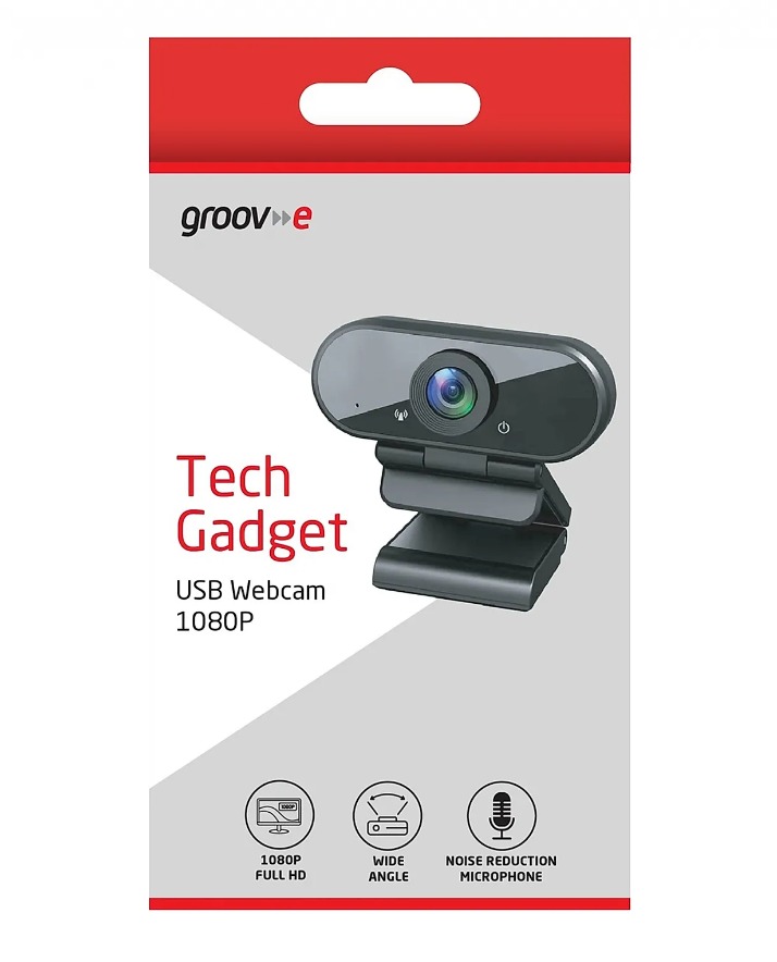 Groove Full HD 1080P USB Webcam with Tripod Mount | GVPC11BK - Image 4
