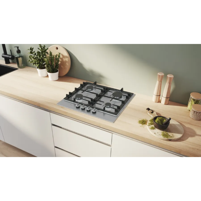 Bosch Series 6 Gas Hob 60cm 4 Burner - Brushed Steel | PCP6A5I90 - Image 8