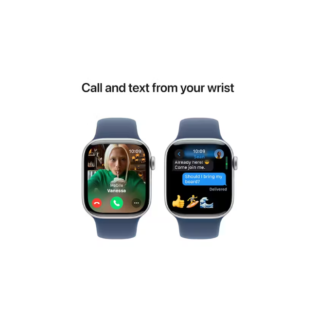 Apple Watch 10 GPS 46mm Small/Med - Silver/Denim | MWWL3QA-A - Image 3