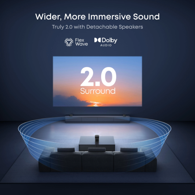 Soundcore Nebula P1 Portable Projector - Black | D2431211 - Image 2