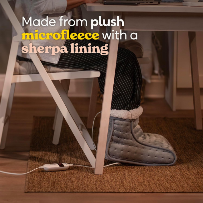 Russell Hobbs Electric Foot Warmer Boot | Grey | RHHSL1001 - Image 4