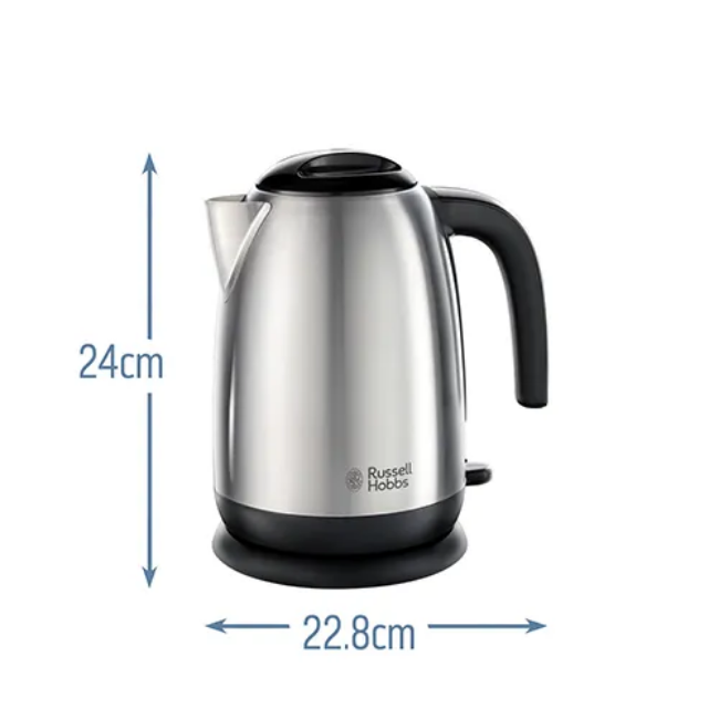 Russell Hobbs Adventure 1.7L Kettle - Brushed Steel | 23910 - Image 5
