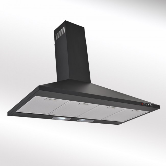 Luxair 90cm Chimney Cooker Hood - Black | LA-90-STD-BLK Luxair 90cm Chimney Cooker Hood - Black | LA-90-STD-BLK