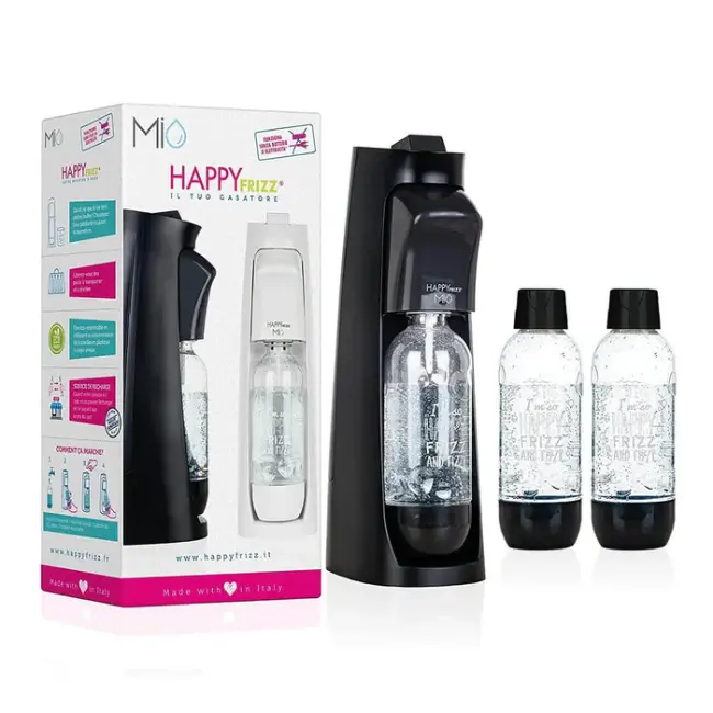 Happy Frizz Mio Soda Maker | Mega Pack | Black | MEGAPBLA