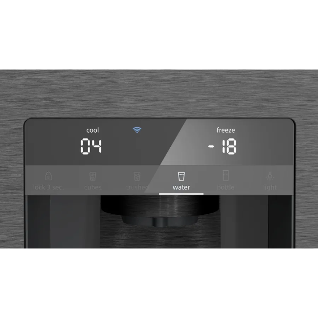 Siemens IQ700 French Door Fridge Freezer - Black/Inox | KF96DPXEA - Image 4