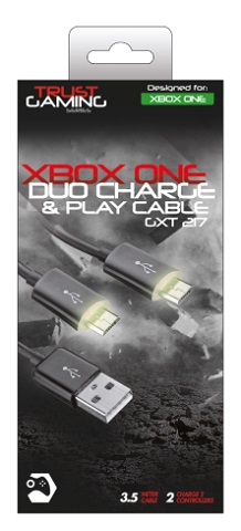 Trust GXT 221 Duo Charge Cable Xbox One 20432 - Image 1 Trust GXT 221 Duo Charge Cable Xbox One 20432 - Image 1