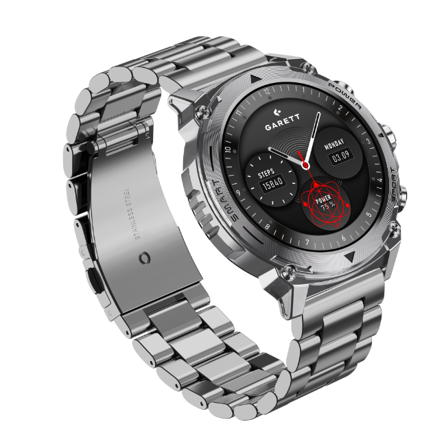Garett Atom Smartwatch - Silver Steel | ATOM-SILVER - Image 2