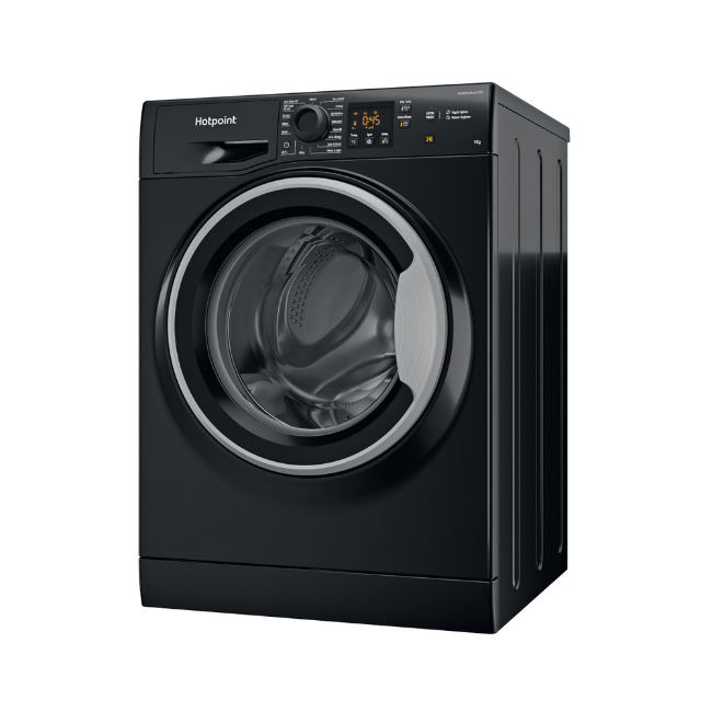 Hotpoint Anti-Stain Washing Machine 9kg 1400sp - Black | HNR9W64BSIRE - Image 2 Hotpoint Anti-Stain Washing Machine 9kg 1400sp - Black | HNR9W64BSIRE - Image 2