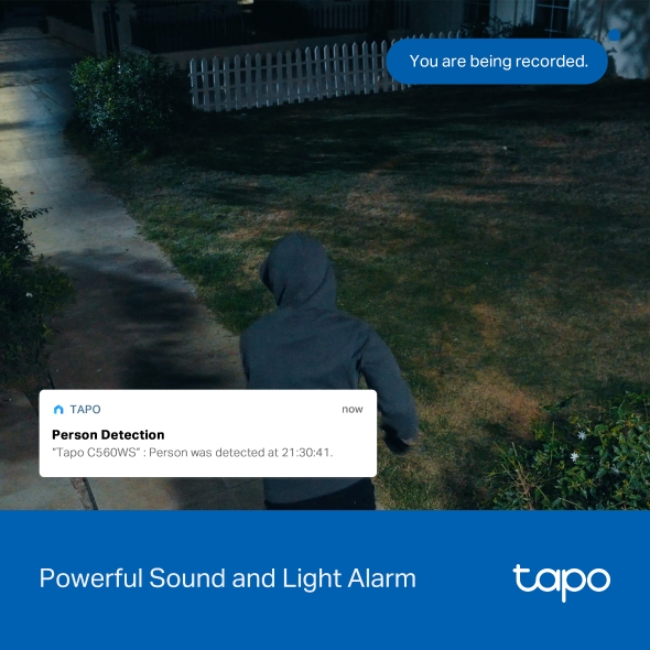 TP Link Tapo Home Security Camera|4k Pan /Tilt - White | TAPO-C560WS - Image 3