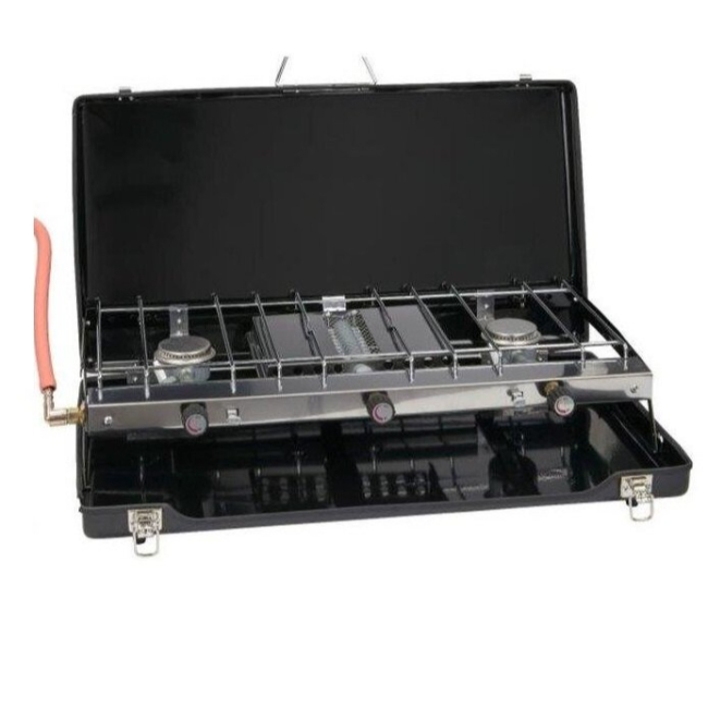 Go System Double Burner Camping Stove & Grill GS2300 | 1626-63 Go System Double Burner Camping Stove & Grill GS2300 | 1626-63