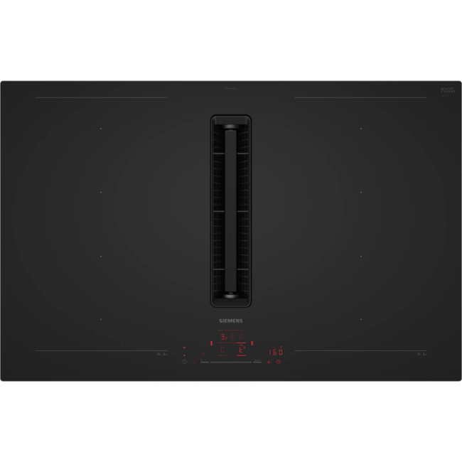 Siemens IQ700 Induction Hob with Integrated Ventilation System - Matt Black | EX81AHL26E - Image 1