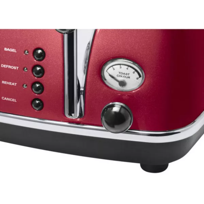 Delonghi Toaster 4 Slice - Red | CT0M4003R - Image 4