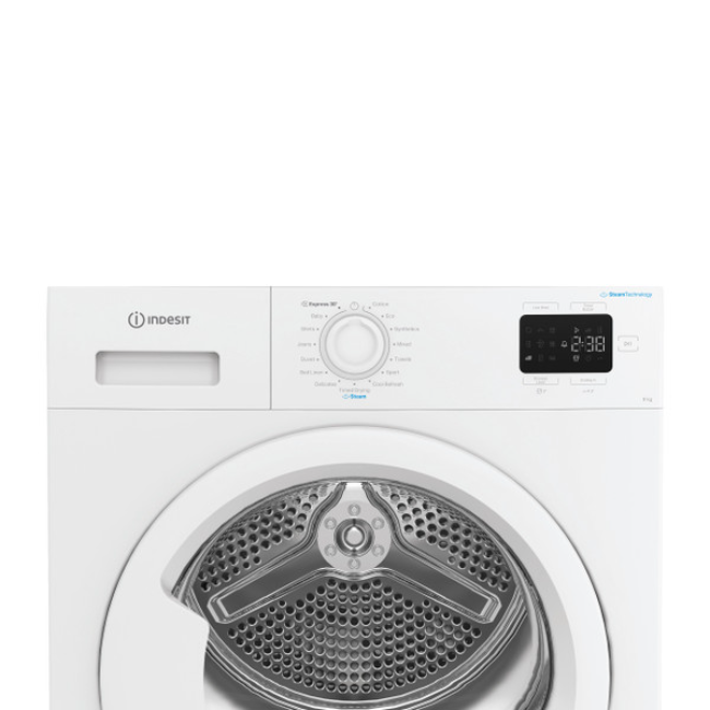 Indesit 9kg Freestanding Heat Pump Tumble Dryer - White | IDHE90WIRE - Image 5