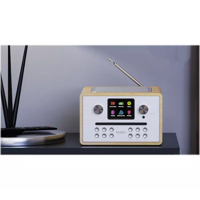Majority Homerton 2 Internet DAB and FM Radio - Oak | 1000002806 - Image 3