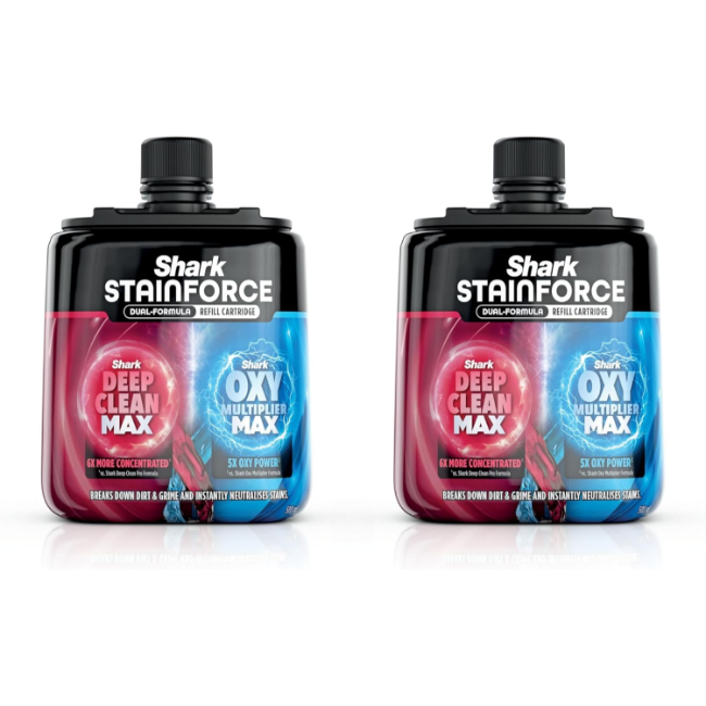 Shark StainForce 2 x 500ml Dual-Formula Refill | XSKBDHXCM500UK