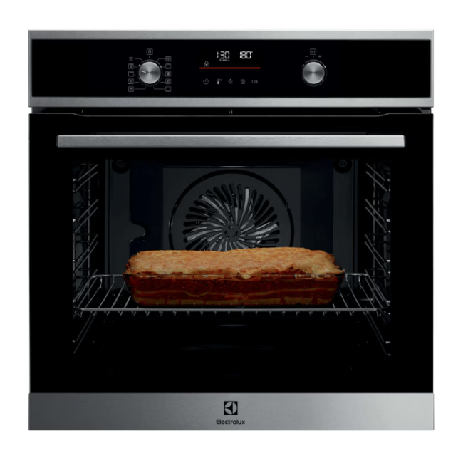 Electrolux 600 SurroundCook Pyrolytic Built-in Oven - Stainless Steel | EOF6P46X