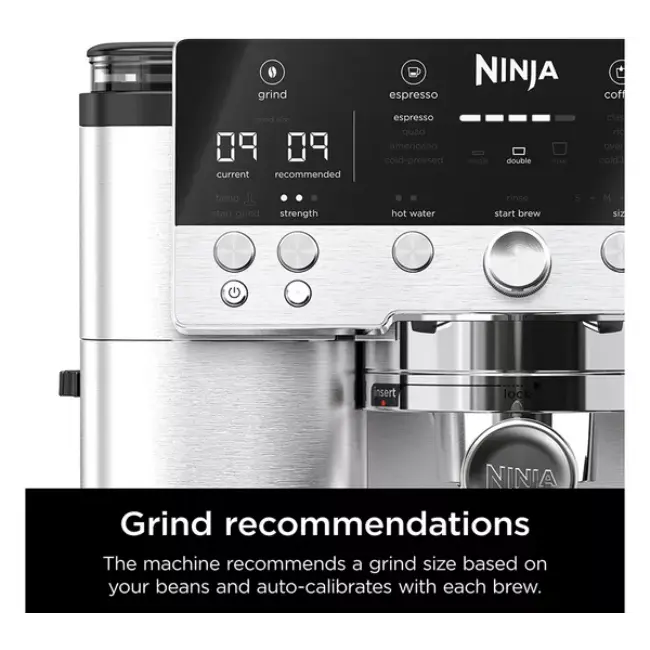 Ninja Luxe Café Premier Espresso Machine | Black & Stainless Steel | ES601UK - Image 4