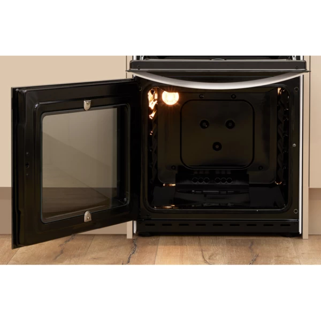 Indesit 50cm Gas Double Cooker - White | ID5G00KMWUK - Image 5