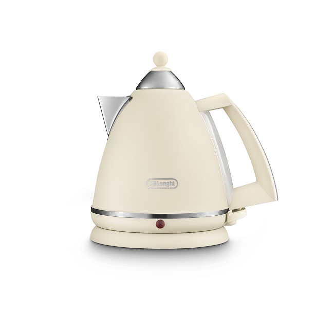 DeLonghi Argento Flora Cream Kettle KBX3016BG DeLonghi Argento Flora Cream Kettle KBX3016BG