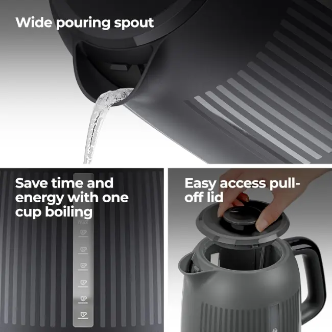 Kenwood Dusk Kettle | 1.7L | Slate Grey | ZJP30.000GY - Image 2