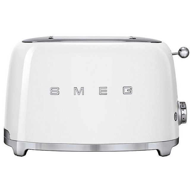 Smeg 50's Retro Style White 2 Slice Toaster | TSF01WHUK Smeg 50's Retro Style White 2 Slice Toaster | TSF01WHUK