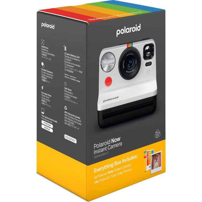Polaroid NOW Instant Camera Gen2 Everything Now Box - Black & White | 6247 - Image 6 Polaroid NOW Instant Camera Gen2 Everything Now Box - Black & White | 6247 - Image 6