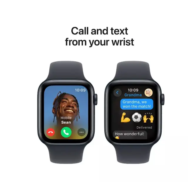 Apple Watch SE (2024) GPS | 40mm | Silver Aluminium Case with Denim Sport Band | M/L | MXED3QA-A - Image 4