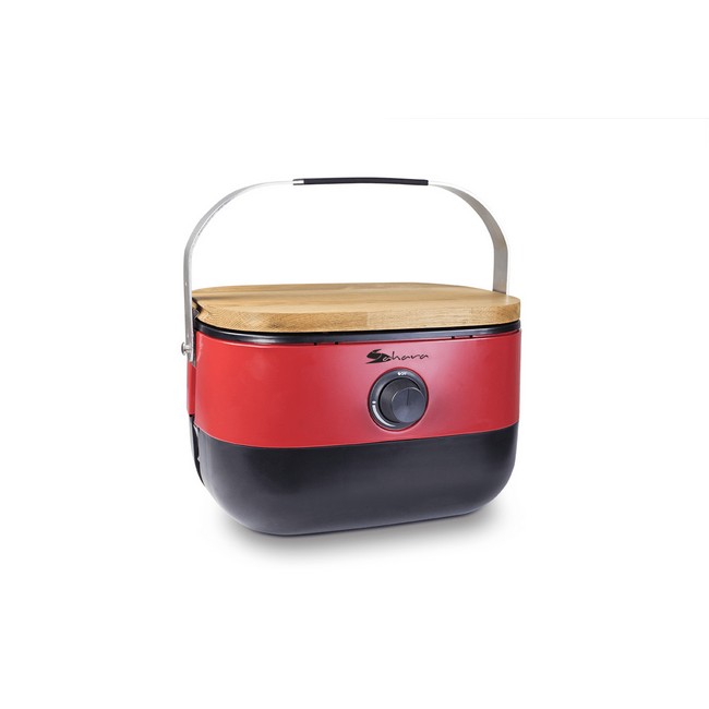 Sahara Portable Mini BBQ Red | SAHARA-MINIIR-RED Sahara Portable Mini BBQ Red | SAHARA-MINIIR-RED
