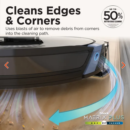 Robot Vacuum Matrix+ 2in1 Self-Empty Robot Vacuum & Mop - Black | RV2620WAUK - Image 8