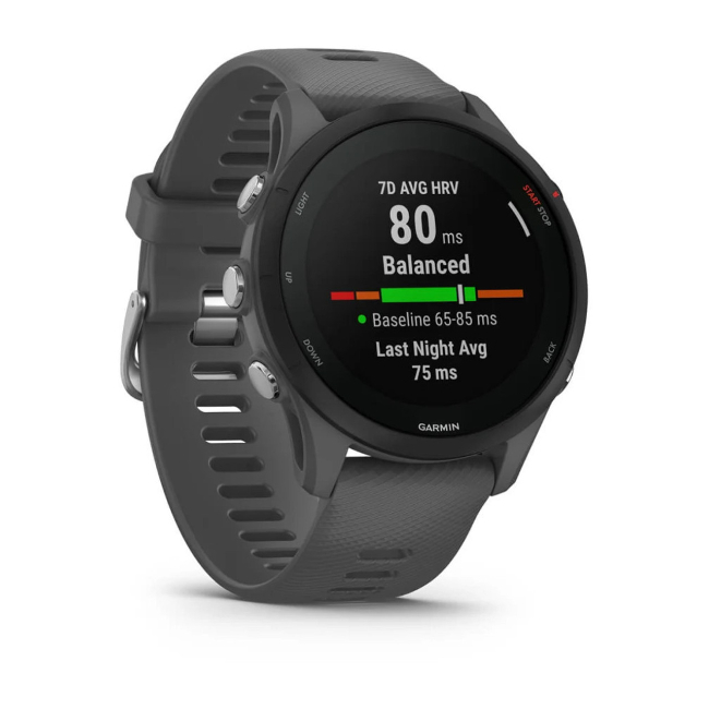 Garmin Forerunner 255 46mm Smartwatch - Slate Grey | 010-02641-10 - Image 4 Garmin Forerunner 255 46mm Smartwatch - Slate Grey | 010-02641-10 - Image 4