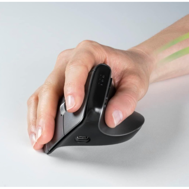 Hama EMW-700 Ergonomic Wireless Rechargeable Mouse | 499073  - Image 2