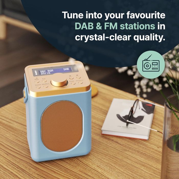 Majority Little Shelford Portable Radio | DAB+ Bluetooth | Duck Egg Blue | LSHDABDUK - Image 4