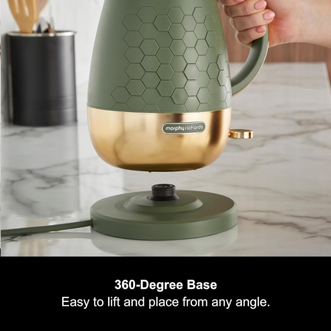 Morphy Richards Cassini 1.7L Jug Kettle | Olivine Green | 103022 - Image 7