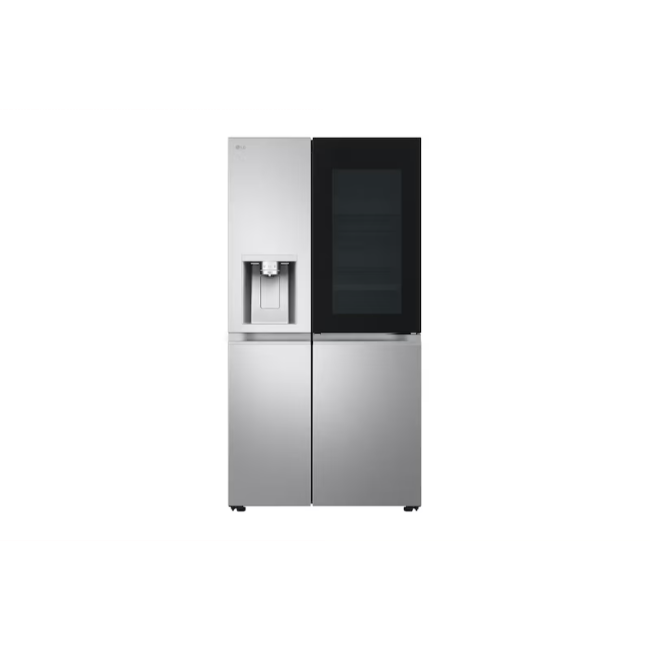 LG 628L InstaView™ Side-By-Side Fridge Freezer - Brushed Steel | GSXE91BSAD - Image 2