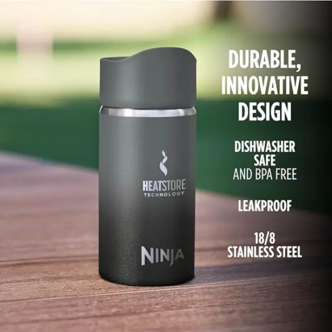 Ninja Sip Perfect Travel Mug | 300ml | Black | DW1203EUUKBK - Image 4 Ninja Sip Perfect Travel Mug | 300ml | Black | DW1203EUUKBK - Image 4