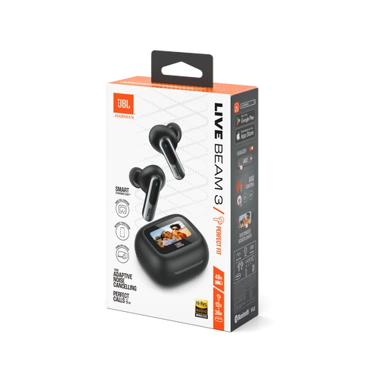 JBL Live Beam 3 Wireless Noise Cancelling Earbuds w/ Smart Case - Black | LIVEBEAM3BLK - Image 12