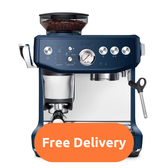 Sage The Barista Express™ Impress Coffee Machine - Damson Blue | SES876DBL4GUK1