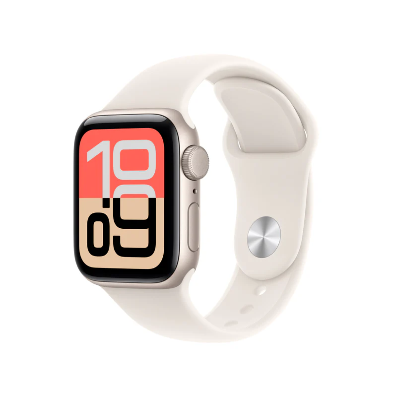 Apple Watch SE 3 GPS 40MM Starlight Aluminium Case with Starlight Sport Band - S/M | MEH34MP/A Apple Watch SE 3 GPS 40MM Starlight Aluminium Case with Starlight Sport Band - S/M | MEH34MP/A