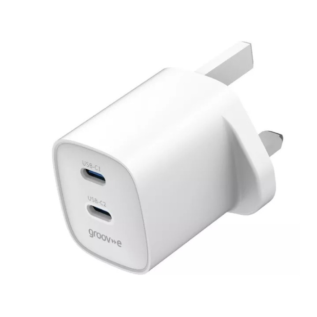 Groove 35W GaN USB Wall Charger | White | GVMA108WE