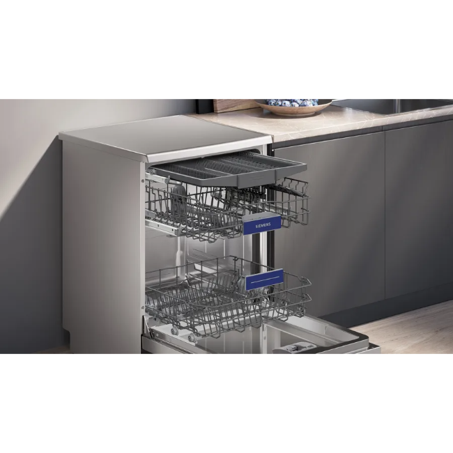Siemens IQ300 Free-Standing Dishwasher - Brushed Steel | SN23EI03ME - Image 3
