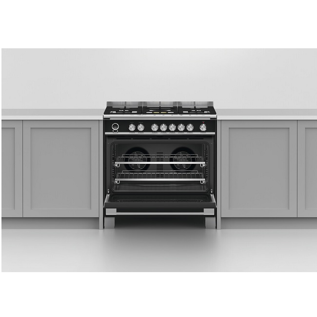 Fisher & Paykel 90cm Freestanding Dual Fuel Range Cooker OR90SCG6B1 - Image 3
