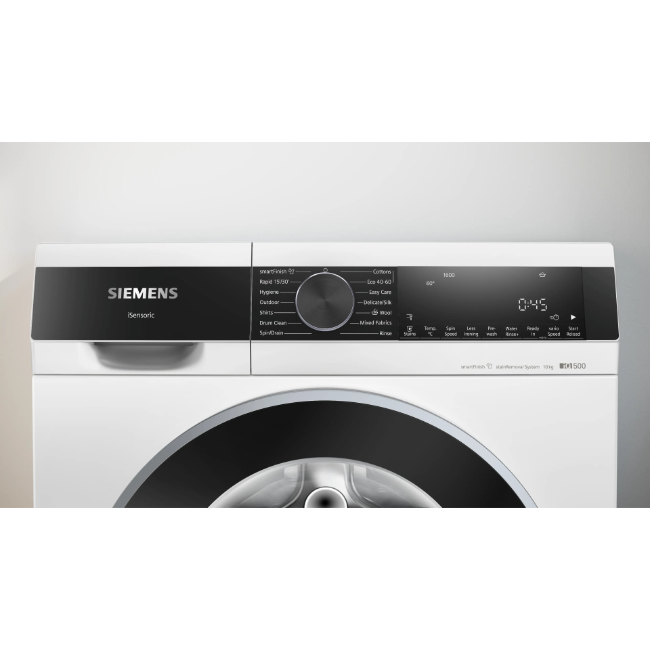 Siemens IQ500 Washing Machine 10kg 1600sp - White | WG56G2Z4GB - Image 2